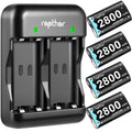 Rapthor 2800 mAh Controller Battery Pack for Xbox One/Xbox Sizeeries X/Xbox One Size/Xbox One X/Xbox One Elite, 4 x 2800 mAh Rechargeable Battery