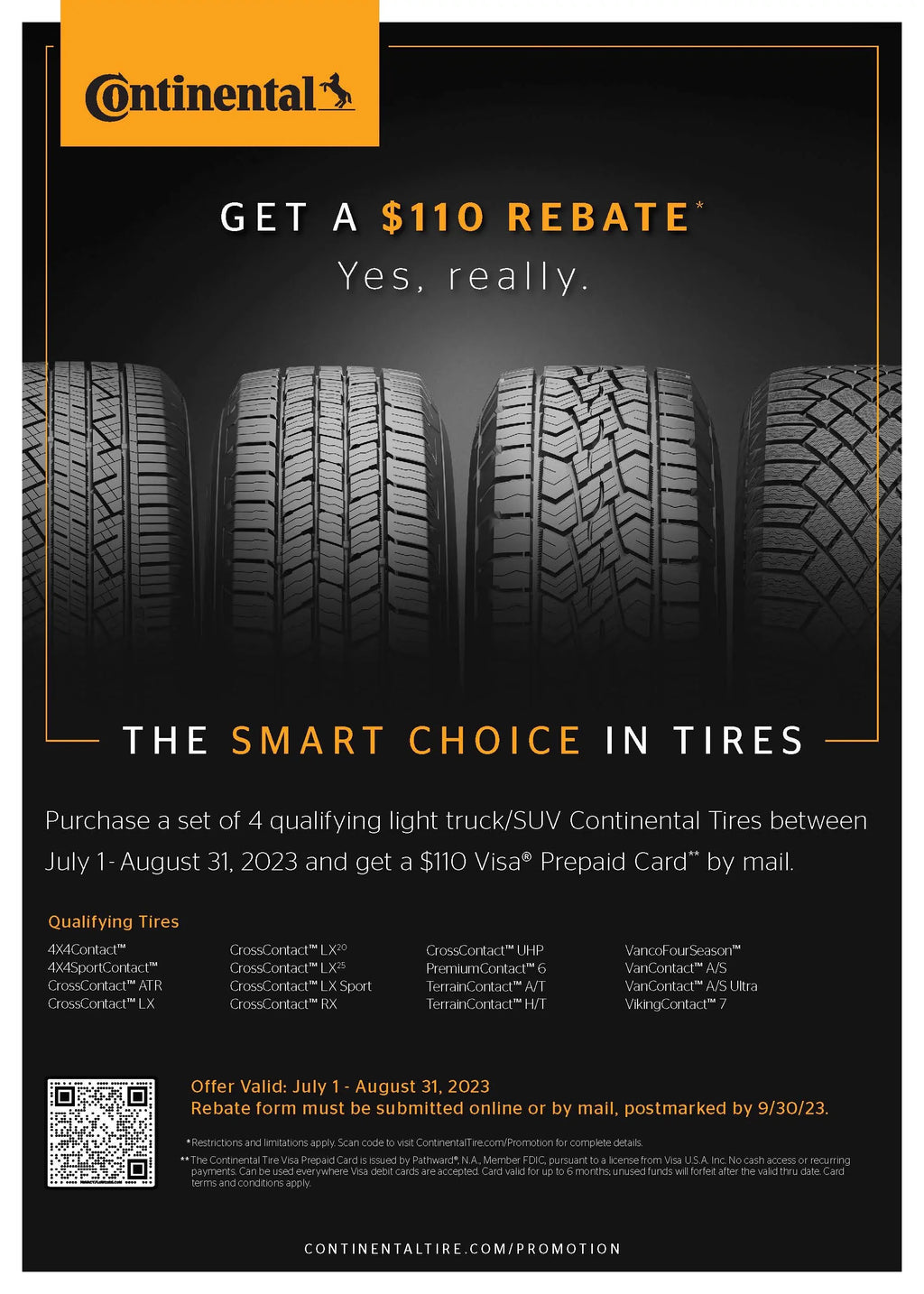Continental Terrain Contact A/T 245/75R16 120 Size Tire Fits: 2015 Toyota Tacoma TRD Pro, 1995-2002 Chevrolet Tahoe LT