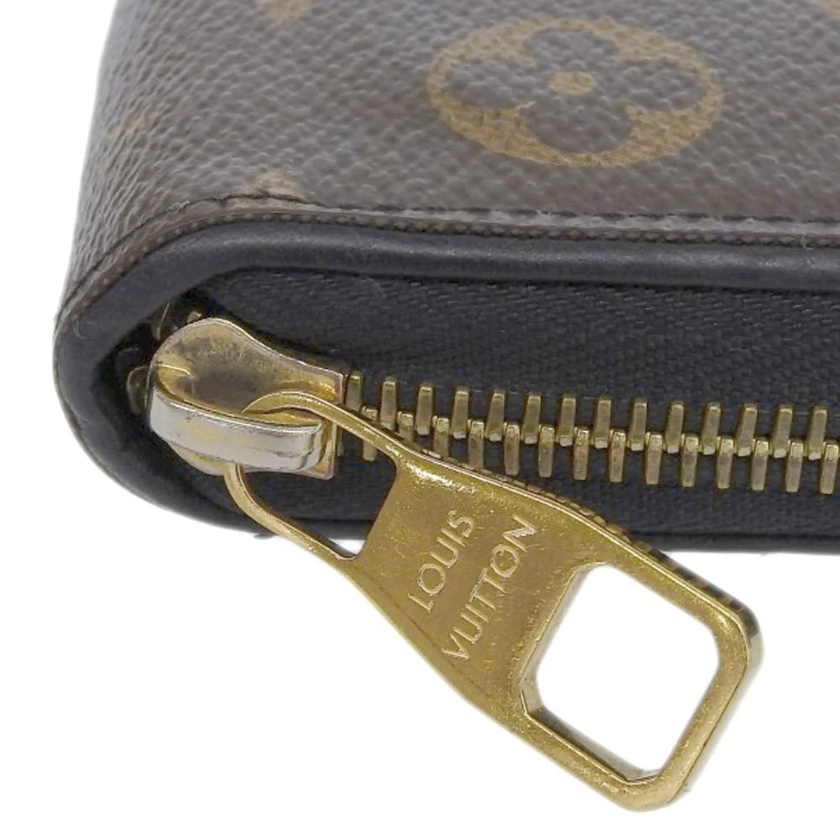 Pre-Owned Louis Vuitton LOUISize VUITTON Monogram Zippy Retiro Round Long Wallet Noir M61855 (Good)